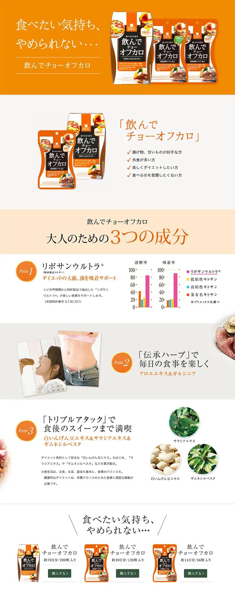 Drink and Ultra Calorie-Off LP design (Health and Beauty Foods and Supplements / Orange tones / Simple) PC version