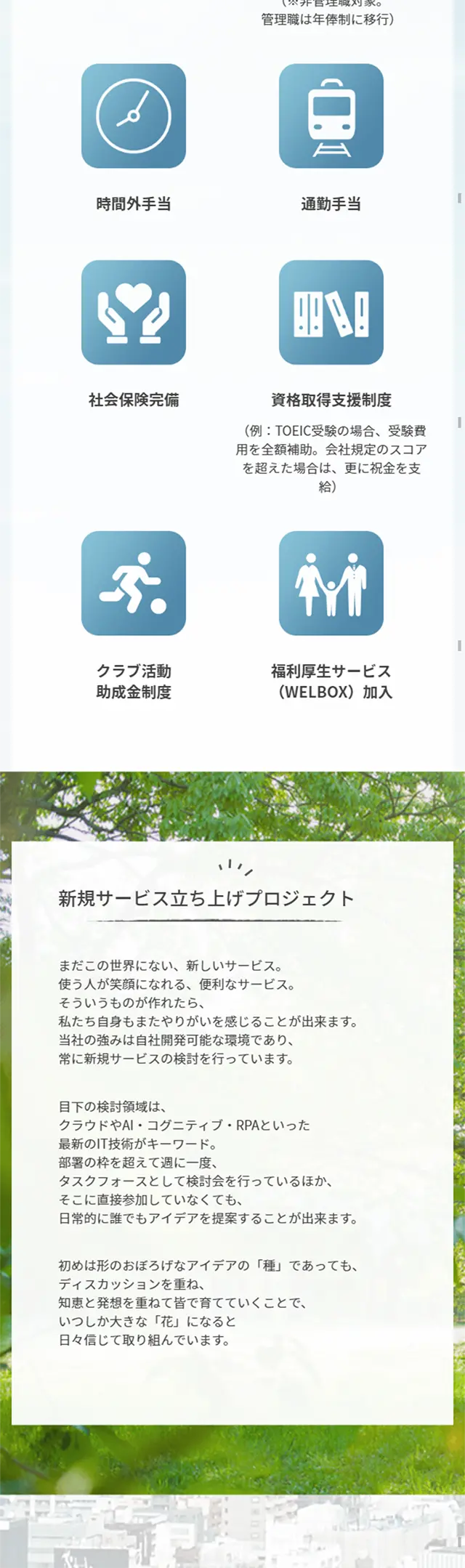 Career Opportunities LP design (Recruitment and Hiring / Green tones / Simple) Mobile version