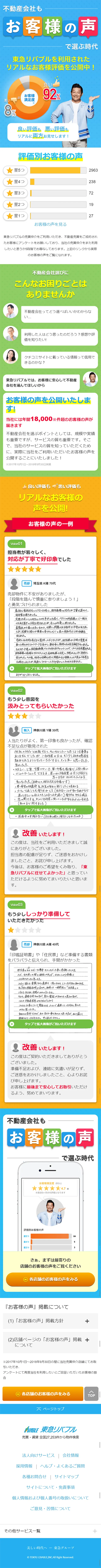 Customer Feedback LP design (Housing and Real Estate / Orange tones / Lively type) Mobile version