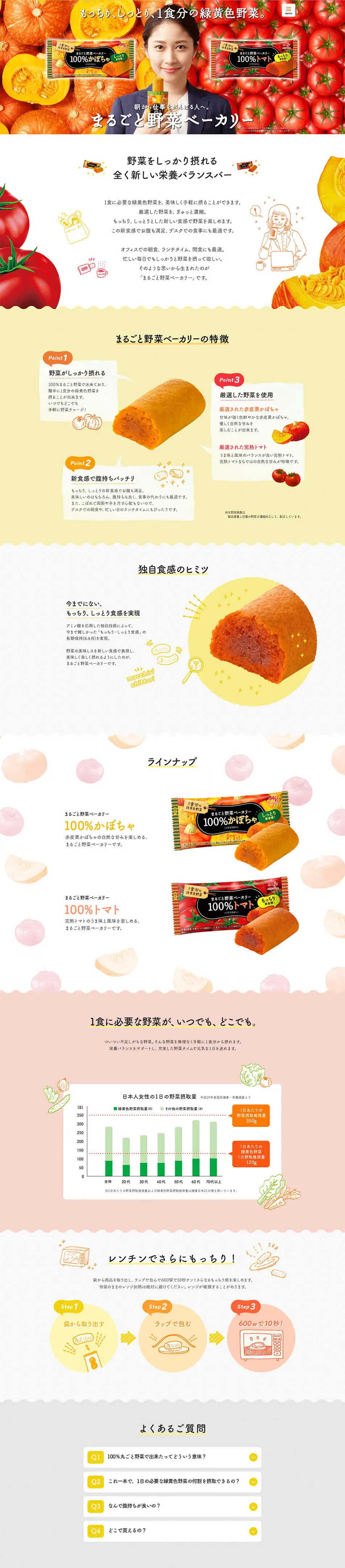 Whole Vegetable Bakery LP design (Health and Beauty Foods and Supplements / yellow / Cute style) PC version