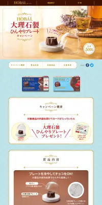 HOBALのLPデザイン（サービス・保険・金融／ブラウン系）PC版
