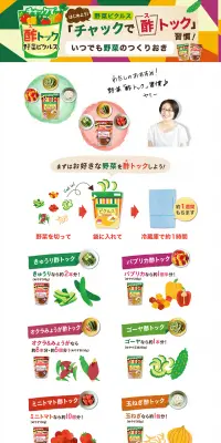ピクルスチャックシリーズのLPデザイン（食品／カラフル系／キレイ系）PC版