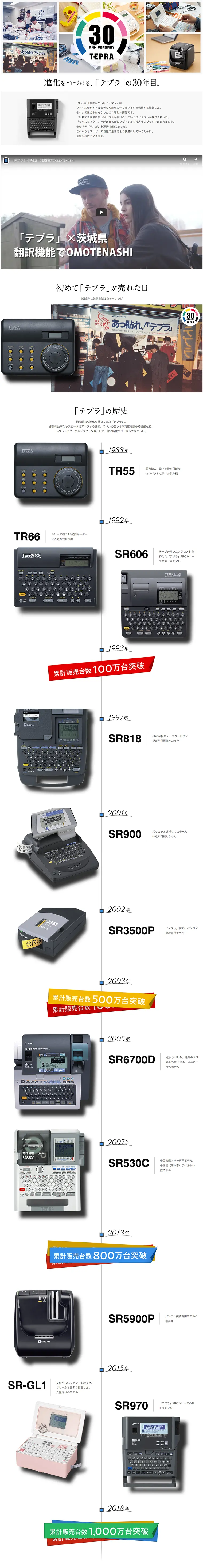 Tepra 30th Anniversary LP design (Services, Insurance, and Finance / Black-colored / Simple) PC version