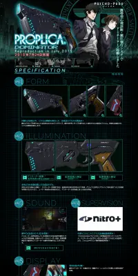 ドミネーターのLPデザイン（玩具・ホビー・フィギュア／グリーン系／かっこいい系）PC版