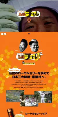 みやぞんのルルチャレ！のLPデザイン（健康・美容食品・サプリ／オレンジ系／力強い系）PC版