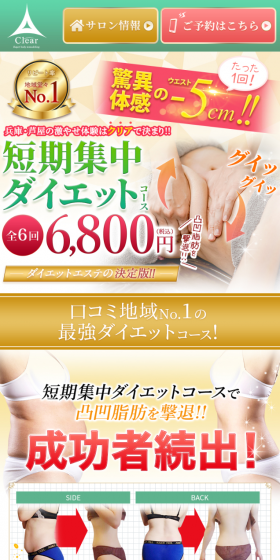 Short-Term Intensive Diet Course LP design (Beauty services / Green tones / Refined style) Mobile version