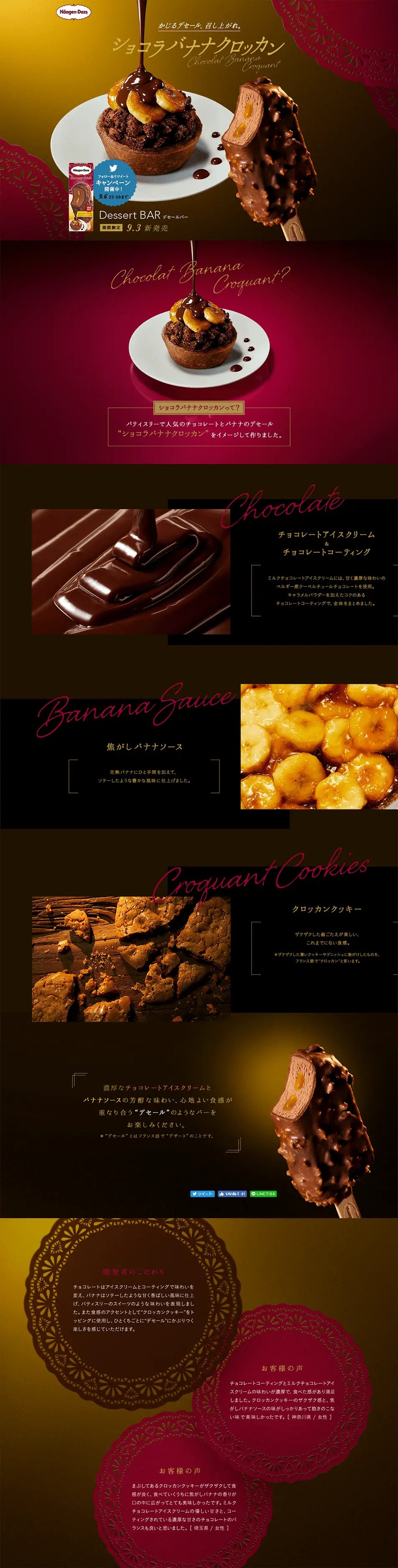 Chocolate Banana Croquant LP design (Sweets and Snacks / Brown tones) PC version