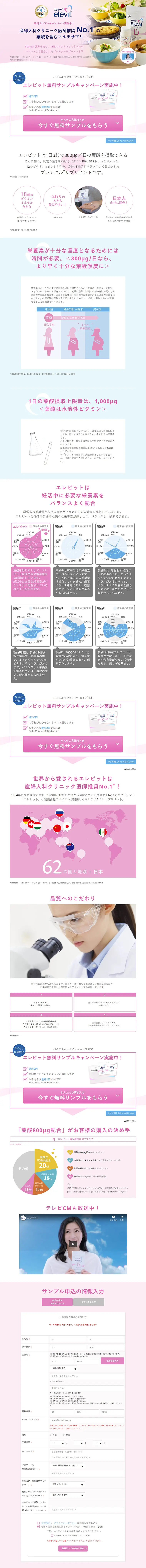 Elevit LP design (Health and Beauty Foods and Supplements / Pink shades / Refined style) PC version