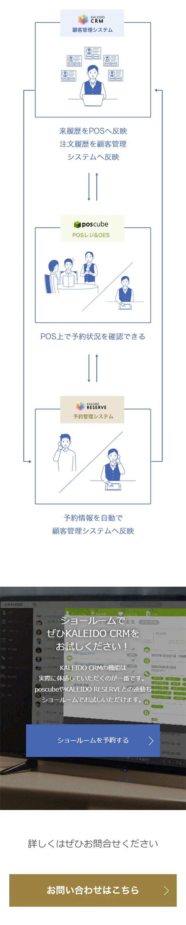 Restaurant Customer Management LP design (Internet service / Beige tones / Simple) Mobile version