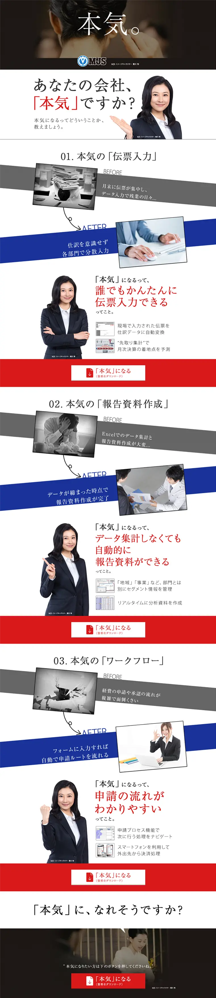 Management Control System LP design (Services, Insurance, and Finance / Shades of blue / Simple) PC version