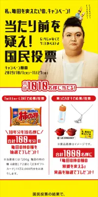 私、亀田を変えたいの。キャンペーンのLPデザイン（サービス・保険・金融／イエロー系／派手系）スマホ版