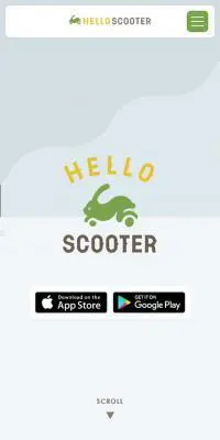 HELLO SCOOTERのLPデザイン（サービス・保険・金融／ベージュ系／マンガ・イラスト系）スマホ版