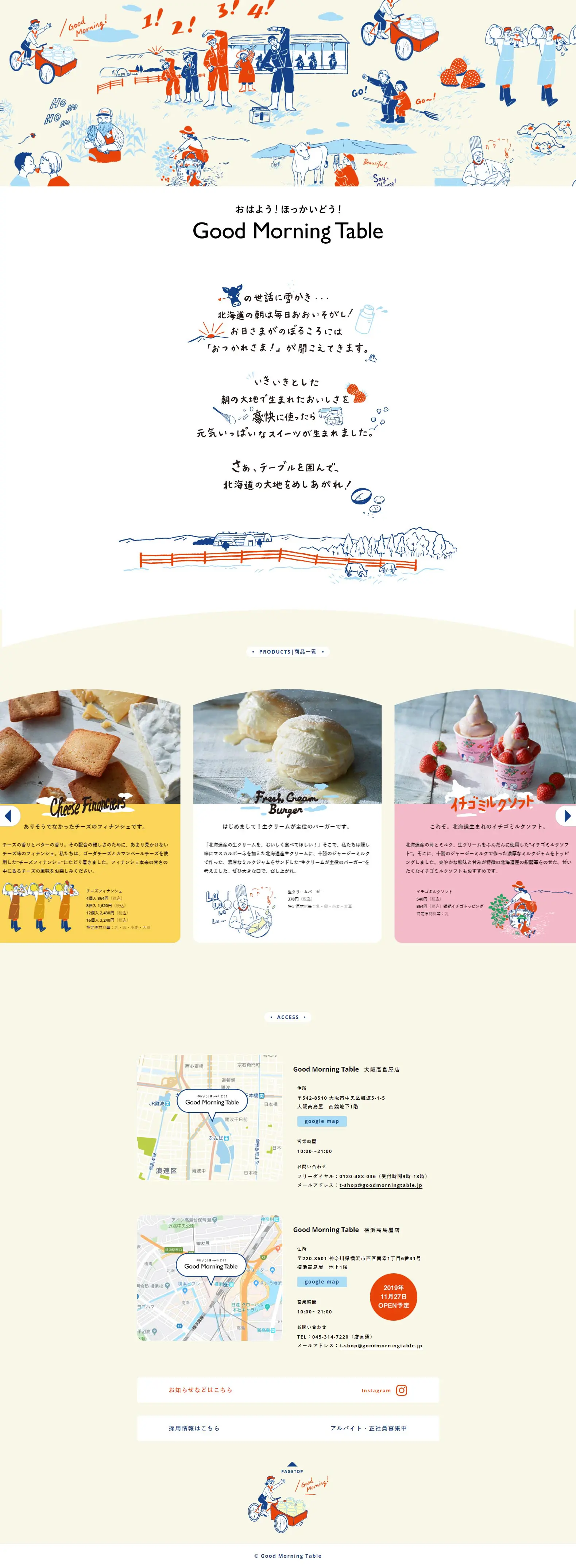 GoodMorningTable LP design (Sweets and Snacks / Beige tones / Cute style) PC version