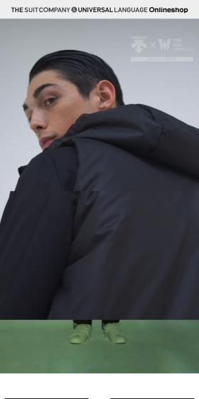 DESCENTE×THESUITCOMPANY LP design (fashion / White-based / Simple) Mobile version