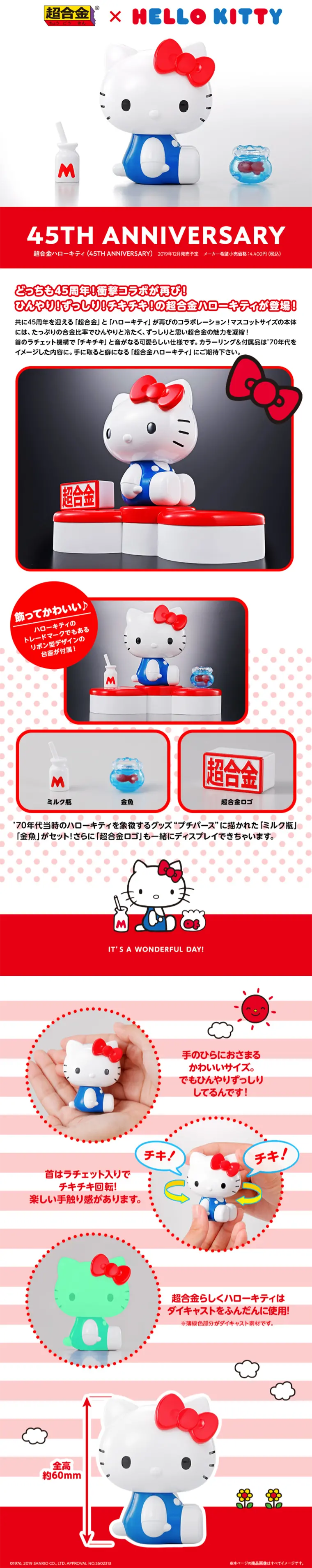 Chogokin Hello Kitty (45TH ANNIVERSARY) LP design (Kids, Baby, Toys / Red tones / Cute style) PC version