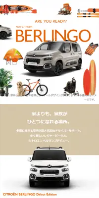 CITROEN BERLINGO Debut Edition LP design (Cars, Motorcycles, Bicycles / Orange tones / Refined style) Mobile version
