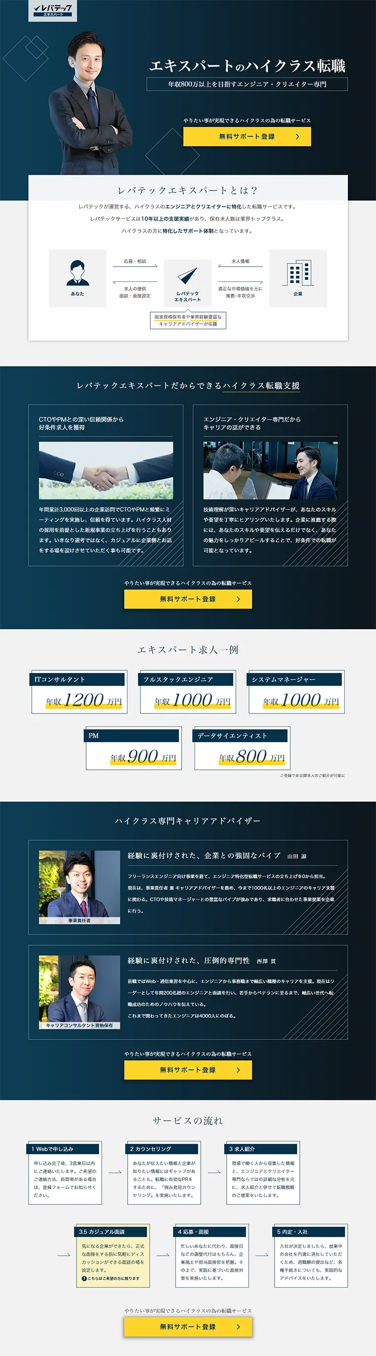 Levatech Expert LP design (Recruitment and Hiring / Shades of blue / Trust and Safety) PC version