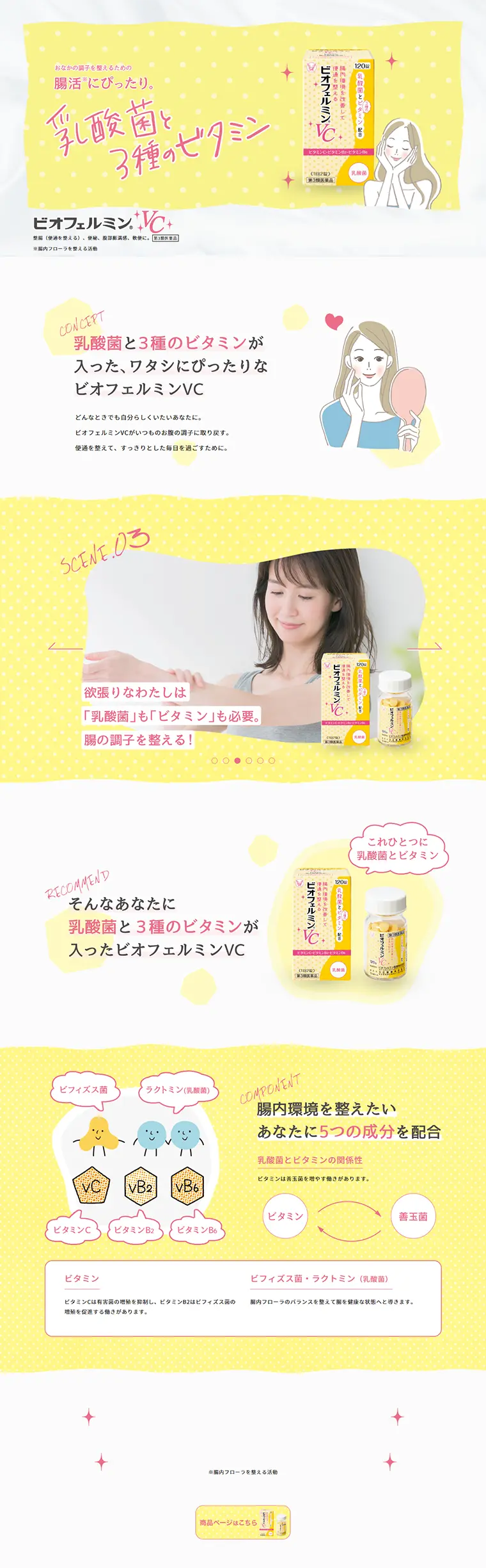 Biofermin VC LP design (Health and Beauty Foods and Supplements / yellow / Health and Wellness) PC version