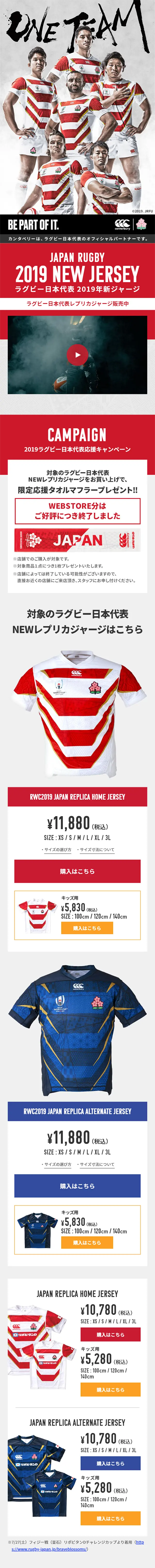 Japan National Team 2019 Replica Jersey LP design (sports / Red tones / Cute style) Mobile version
