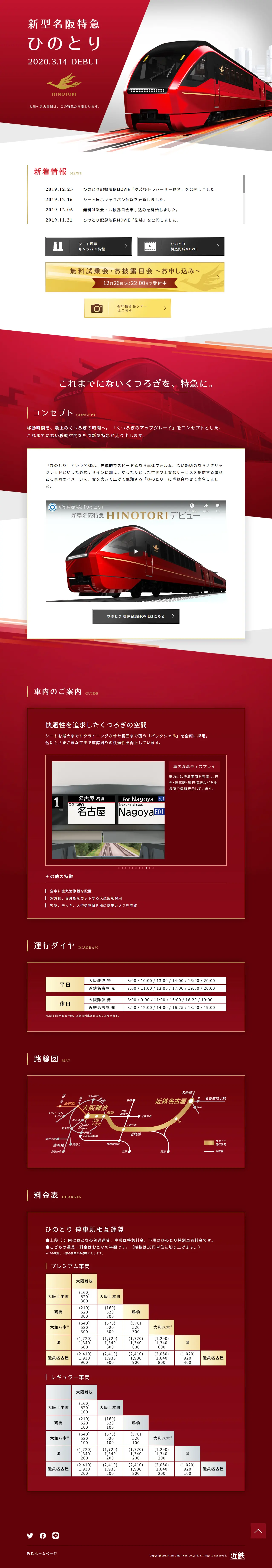 New Meihan Limited Express Hinotori LP design (Travel & Outdoor / Red tones / Refined style) PC version