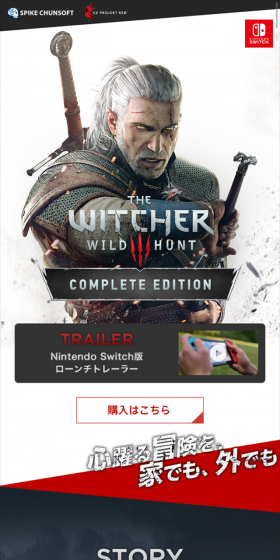 ウィッチャー3 ワイルドハント コンプリートエディションのLPデザイン(本・音楽・ゲーム/グレー系/かっこいい系)スマホ版