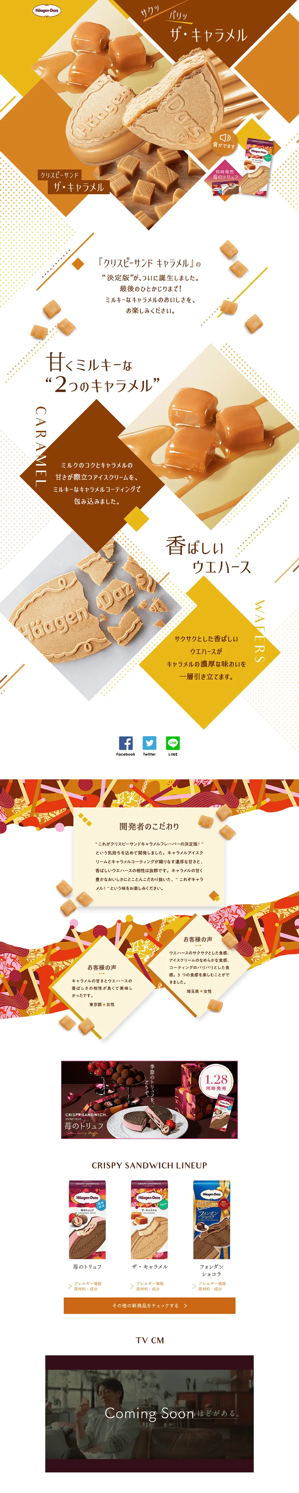 The Caramel LP design (Sweets and Snacks / yellow / Lively type) PC version
