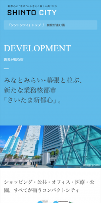 シントシティ　開発が進む街