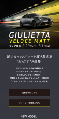 ジュリエッタ ヴェローチェ“MATT”