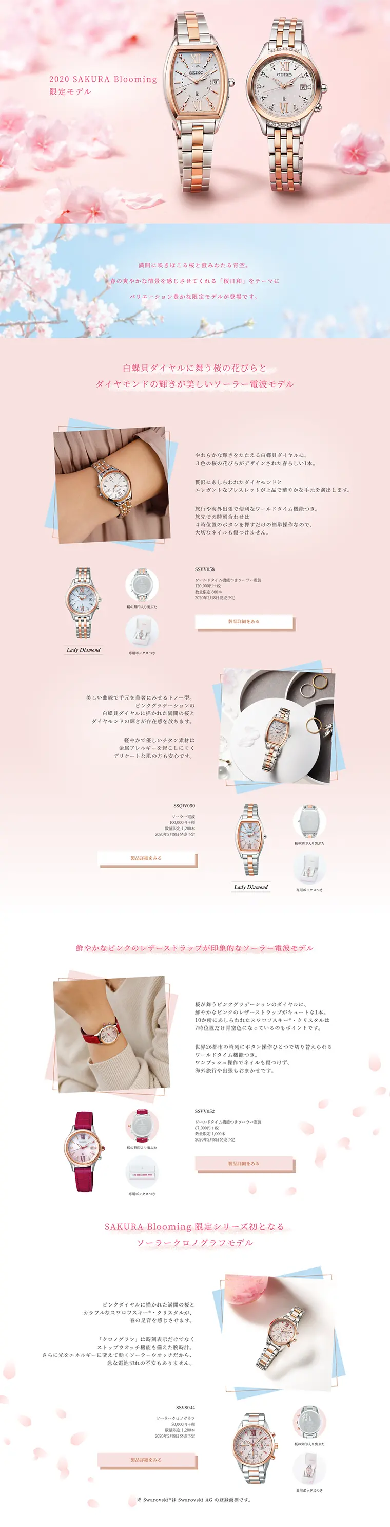 2020 SAKURA Blooming Limited Model LP design (fashion / Pink shades / Refined style) PC version