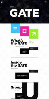 USEN-NEXT GROUP 就職・転職・採用サイトのLPデザイン（求人・採用関連／ホワイト系／アート・芸術系）PC版