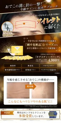 オデコディープパッチのLPデザイン（美容・スキンケア・香水／ブラウン系／キレイ系）PC版