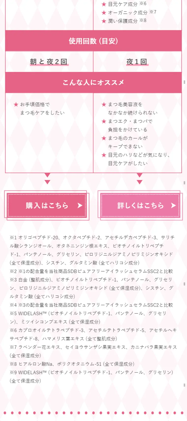 ScalpD Eyelash Serum LP design (Beauty, Skincare, Fragrance / Pink shades / Cute style) Mobile version