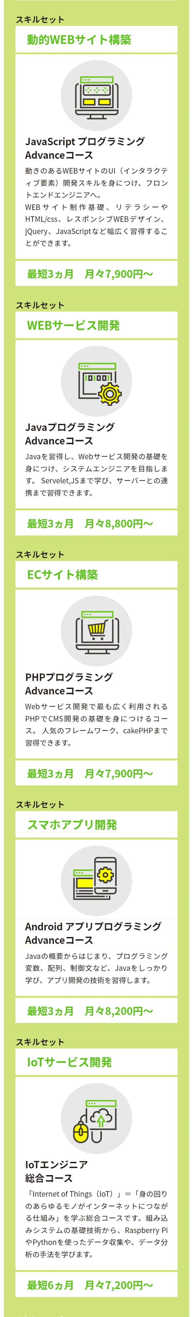 Programming Course LP design (Learning Materials / White-based / Trust and Safety) Mobile version