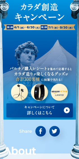 By collecting and submitting Partheno purchase receipts, you can win goods that make body shaping enjoyable, with a total of 300 winners selected by lottery!