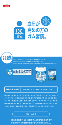 Mint gum for people with slightly elevated blood pressure