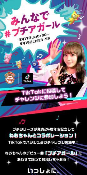 TikTok みんなで#プチアガールのLPデザイン（イベント・キャンペーン・ギフト／カラフル系／にぎやか系）スマホ版