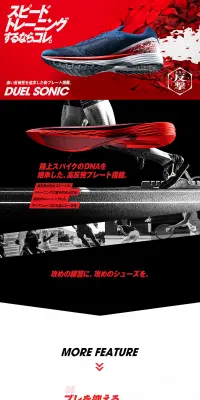 DUEL SONICのLPデザイン（スポーツ／レッド系／かっこいい系）PC版