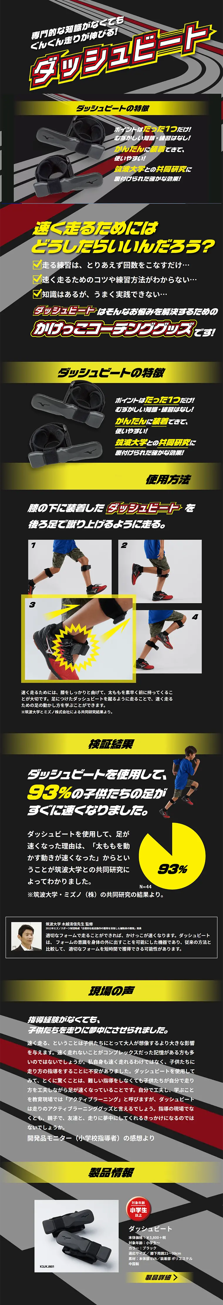 コーチンググッズ ダッシュビートのLPデザイン（スポーツ／ブラック系／かっこいい系）PC版