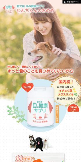 Doggy's eyes LP design (Pets, Flowers, DIY Tools / Multi-color type / Cute style) Mobile version