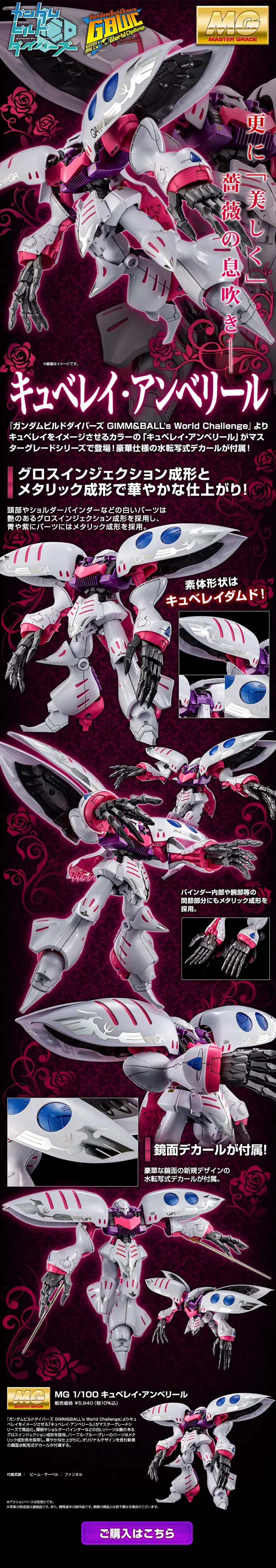 ＭＧ 1/100 キュベレイ・アンベリールのLPデザイン（キッズ・ベビー・玩具／ブラック系／かっこいい系）PC版