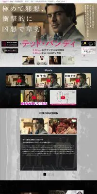 映画『テッド・バンディ』のLPデザイン（TV・映画・アニメ／ブラック系／アート・芸術系）PC版
