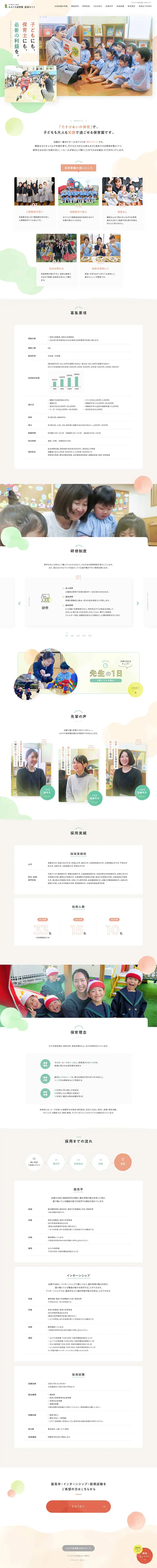 Childcare Worker Wanted LP design (Kids, Baby, Toys / Orange tones / Cute style) PC version