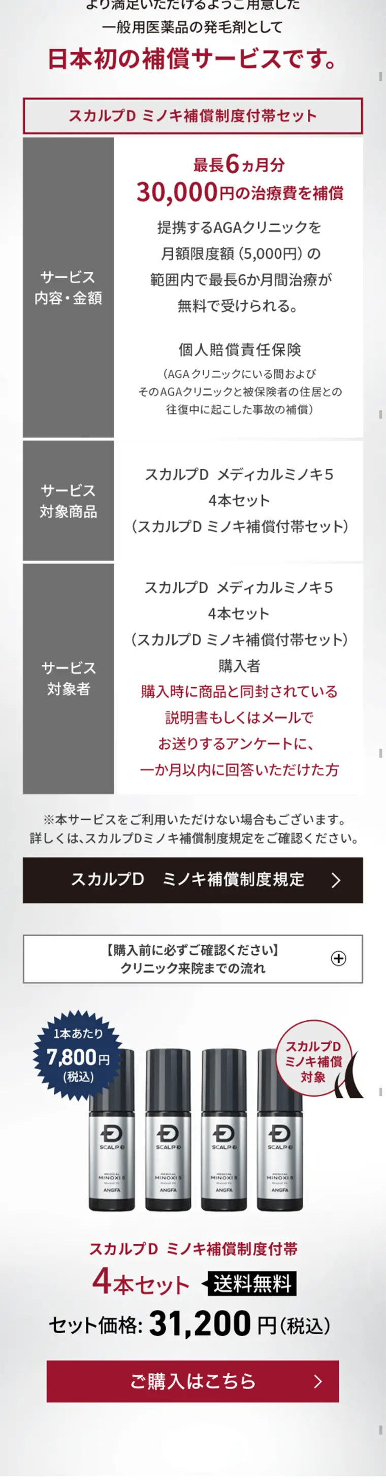 スカルプＤ　メディカルミノキ５のLPデザイン（美容・スキンケア・香水／グレー系／信頼・安心系）スマホ版