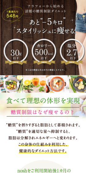 Healthy, Low-Carb Meal Delivery LP design (Health and Beauty Foods and Supplements / White-based / Health and Wellness) Mobile version