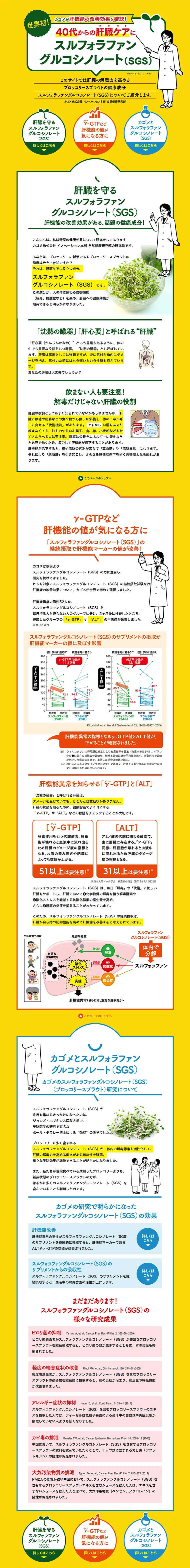 Sulforaphane Glucosinolate LP design (Internet service / yellow / Trust and Safety) PC version