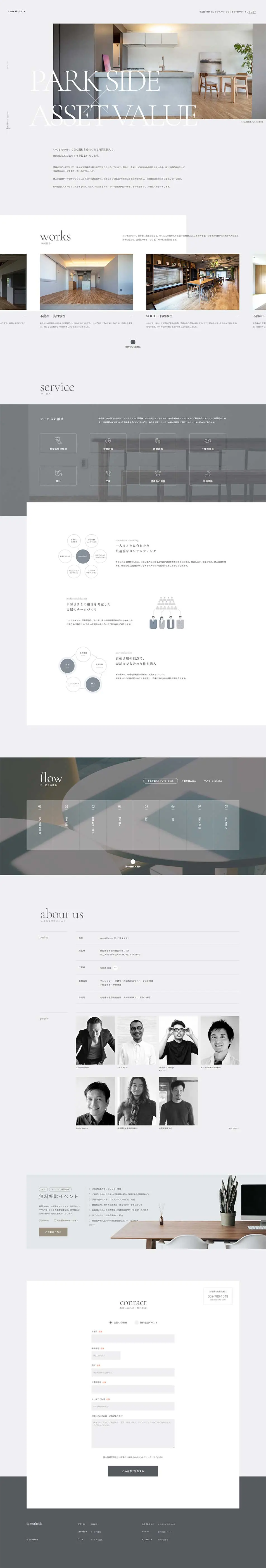 synesthesia LP design (Housing and Real Estate / Shades of grey / Simple) PC version