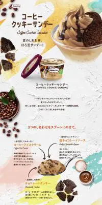 コーヒークッキーサンデーのLPデザイン（スイーツ・スナック菓子／ベージュ系／シンプル系）PC版