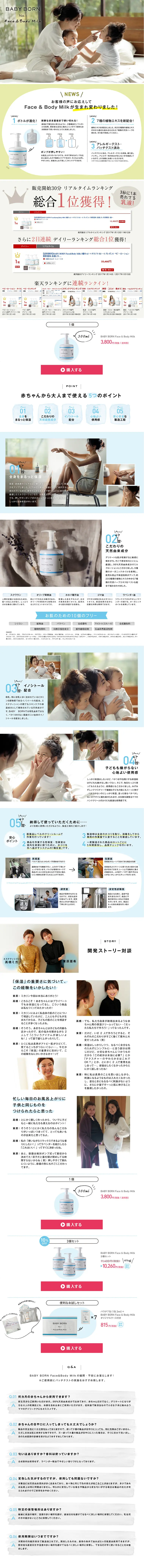 BABY BORN Face&Body Milk LP design (Beauty, Skincare, Fragrance / White-based / Clean-cut) PC version