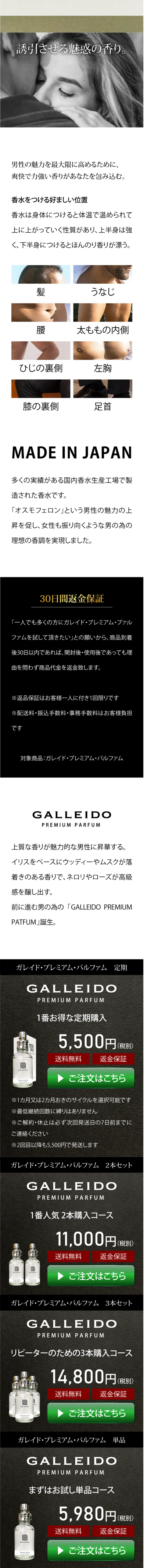 GALLEIDOPREMIUMPARFUM LP design (Beauty, Skincare, Fragrance / Black-colored / Simple) Mobile version