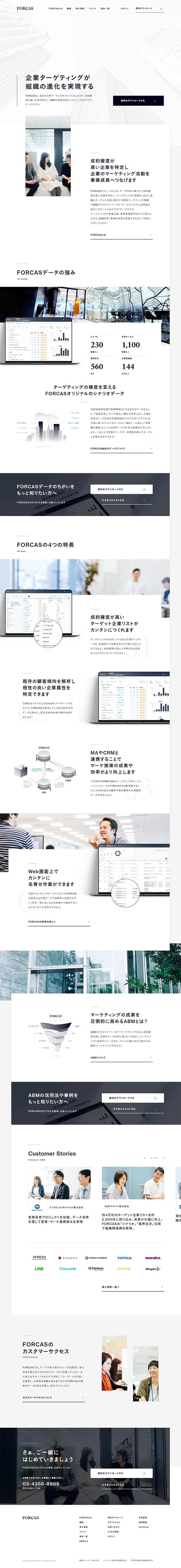 FORCAS LP design (Services, Insurance, and Finance / Shades of grey / Simple) PC version